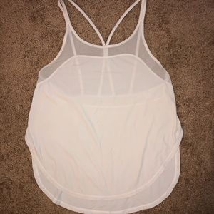 White Lululemon tank